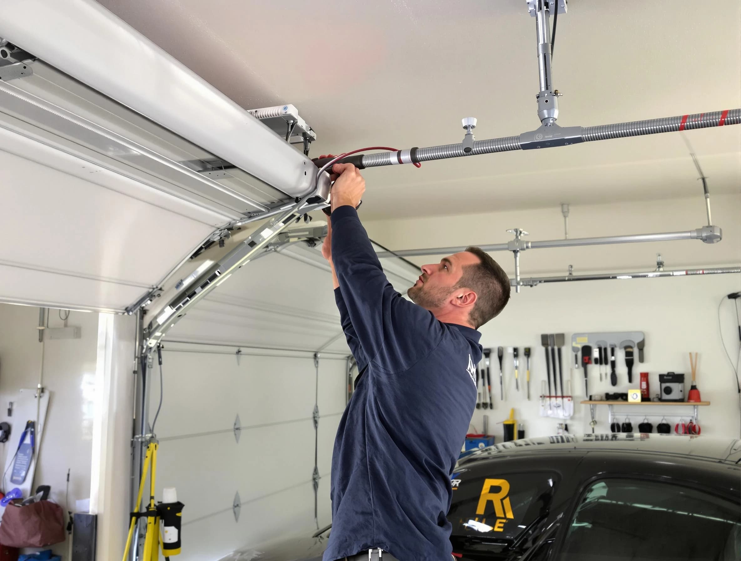 Montrose Garage Door Repair technician performing garage door cable repair in Montrose