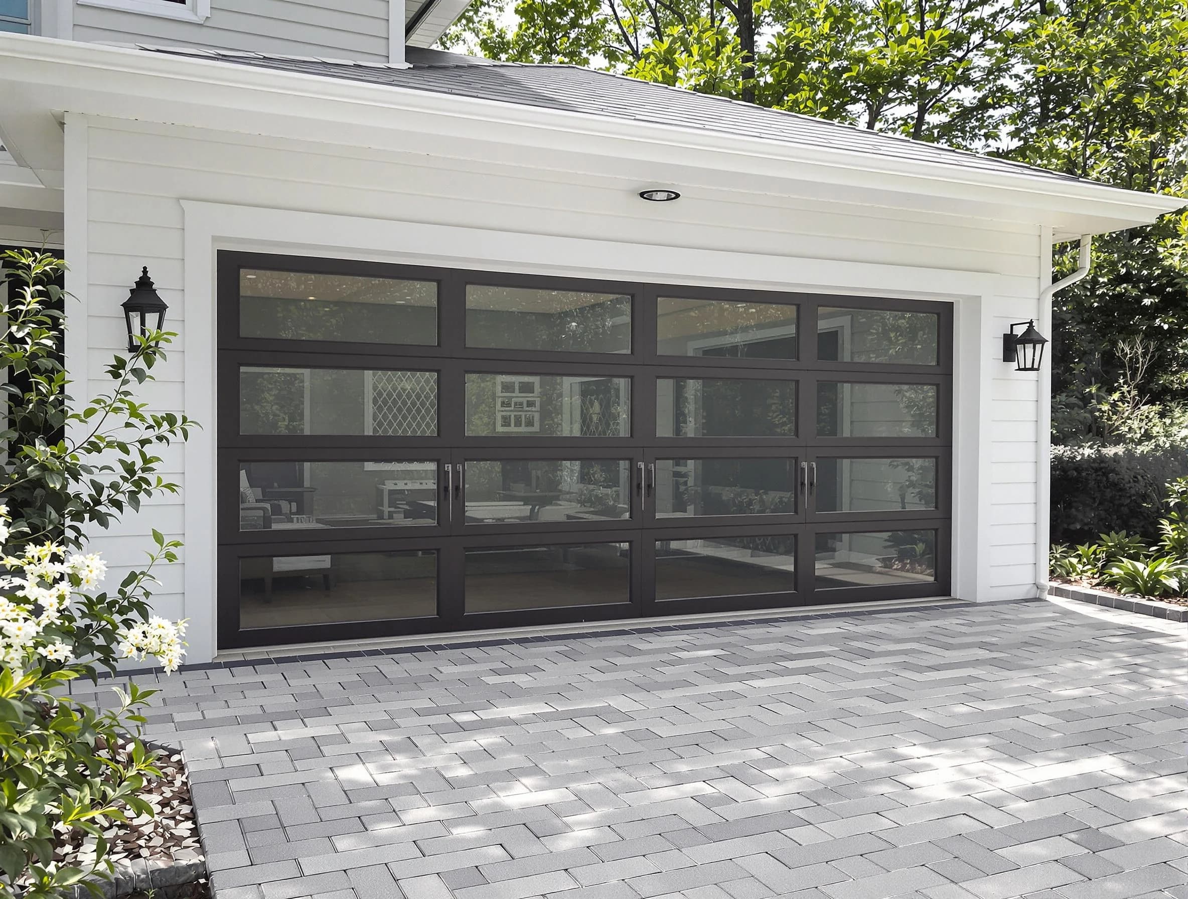 Montrose Garage Door Repair design specialist presenting custom garage door options to Montrose homeowner