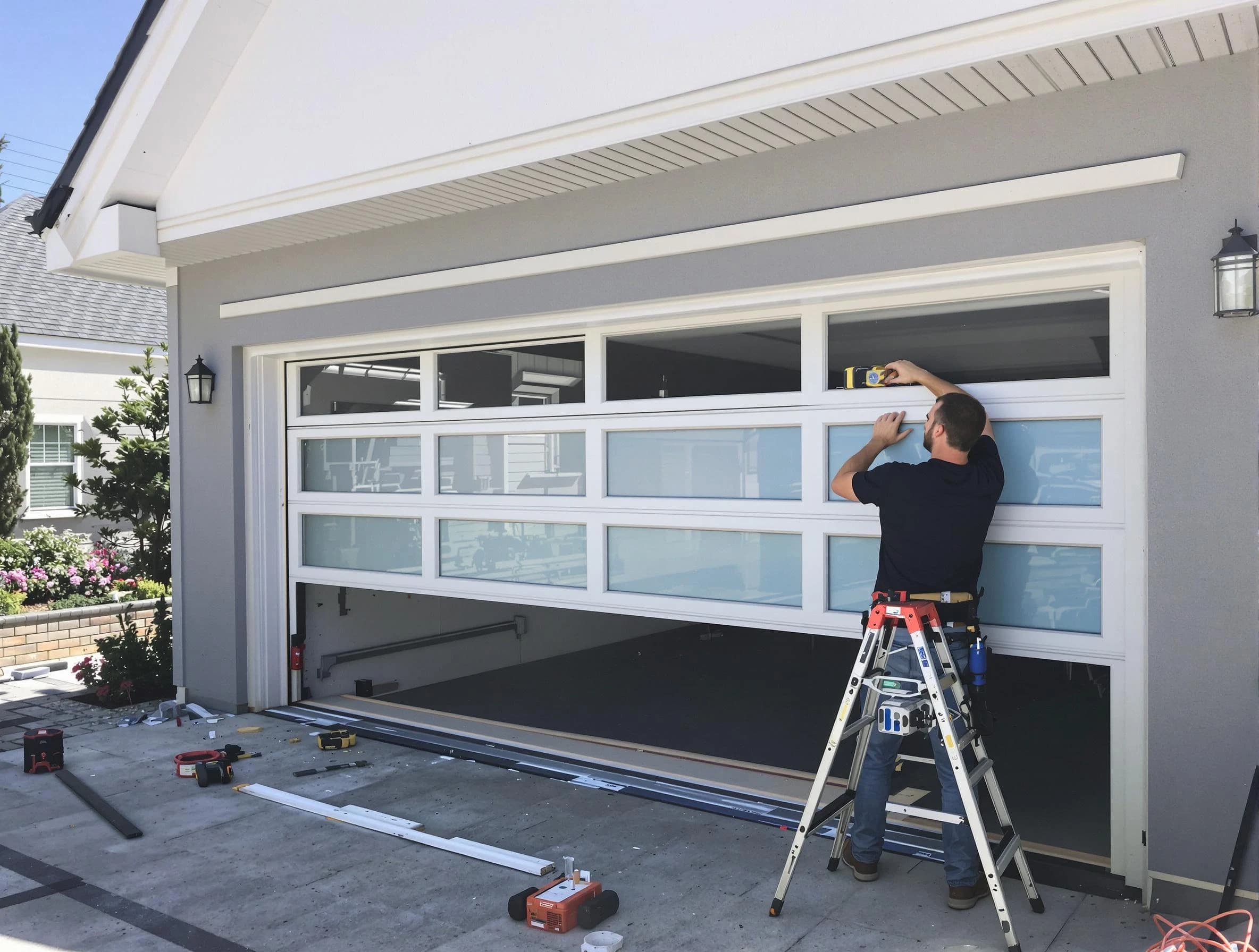 Montrose Garage Door Repair team performing garage door replacement in Montrose