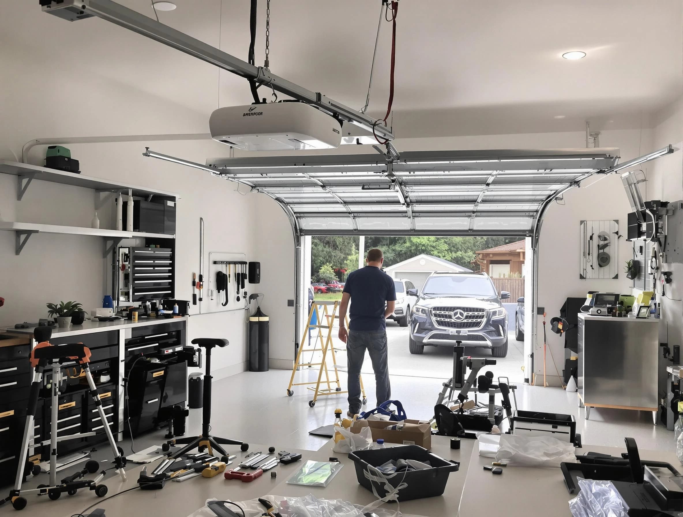 Garage door opener installation by Montrose Garage Door Repair in Montrose