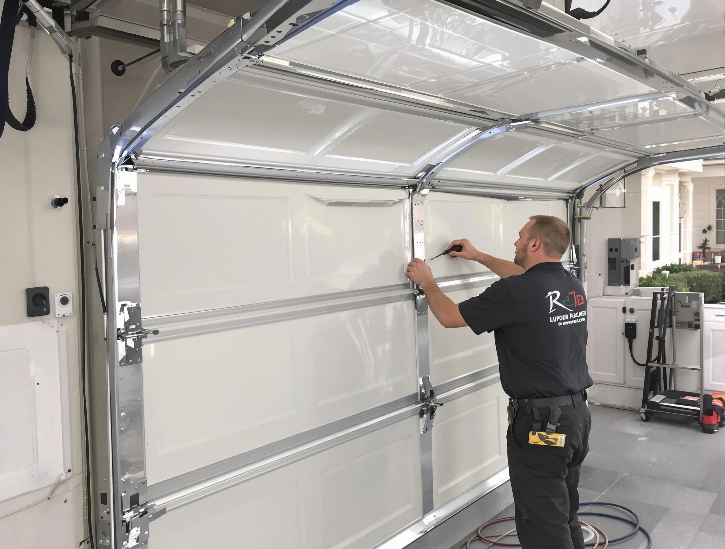 Montrose Garage Door Repair professional performing panel repair in Montrose