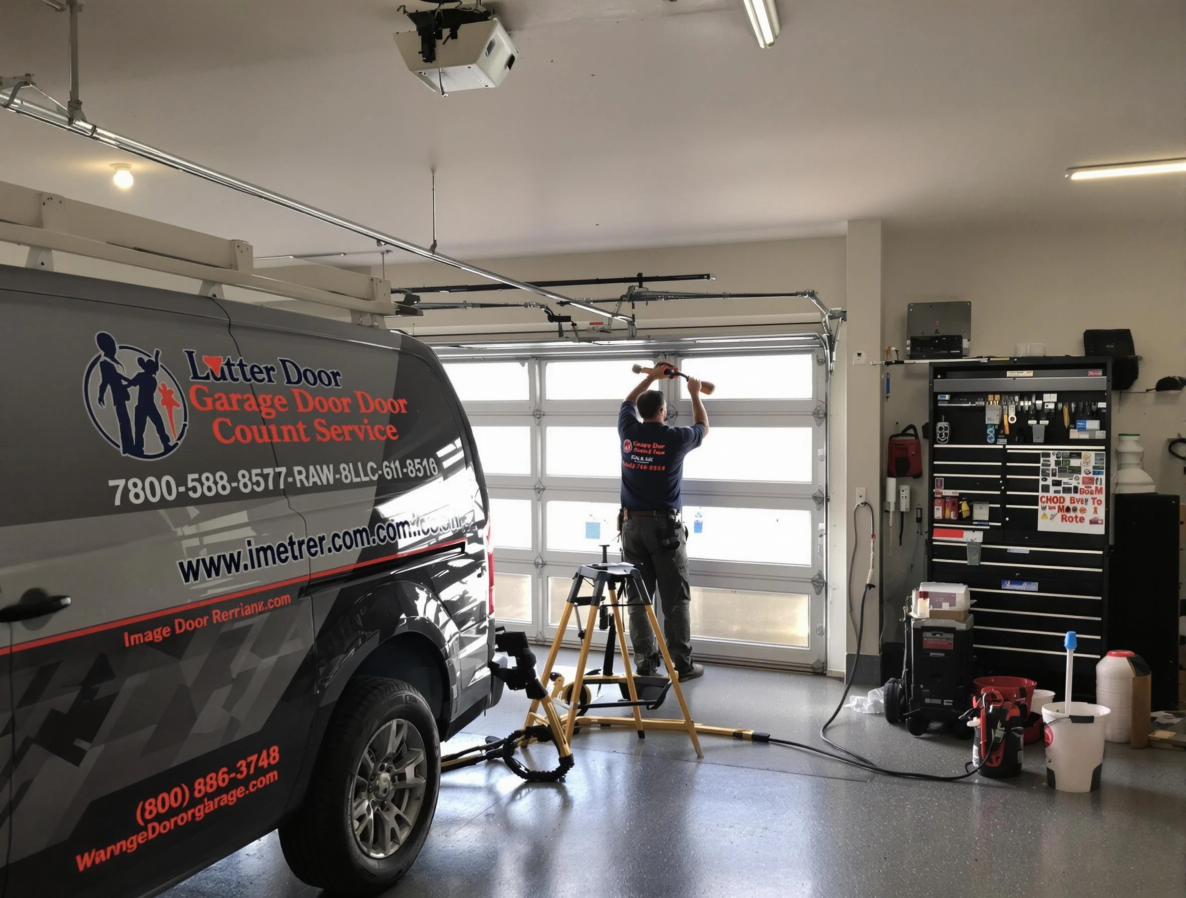 Montrose Garage Door Repair team performing same-day garage door repair in Montrose